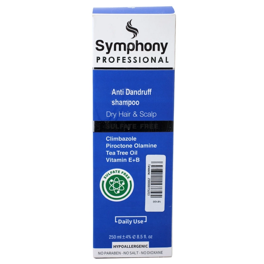 شامپو بدون سولفات ضد شوره خشک سیمفونی